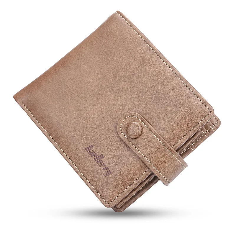 2025 Baellerry Short Hasp Men Wallets 9 Card Holders Desigh Men Leather Purse Solid Coin Pocket High Quality Male Purse