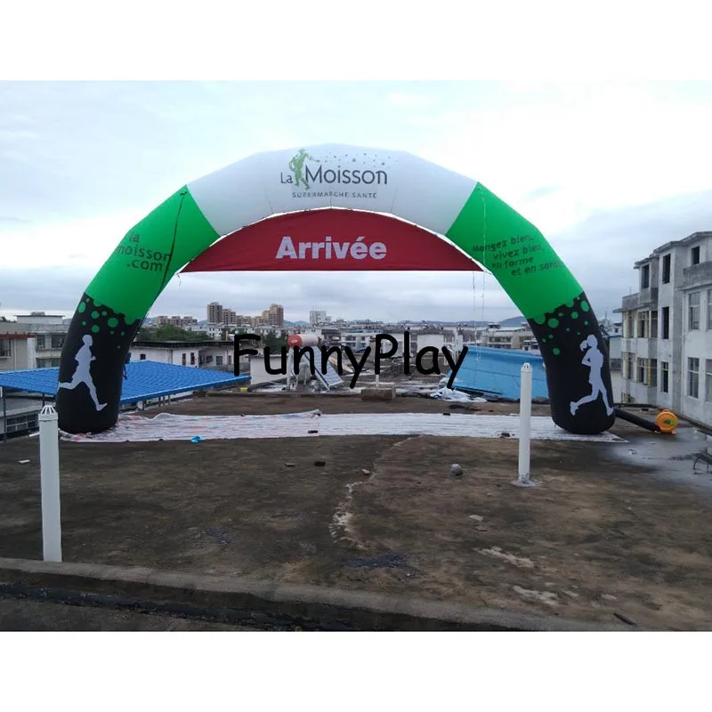 promotional inflatable arch,colorful sport start finish inflatable gate with removable banner for racing,inflatable arch way