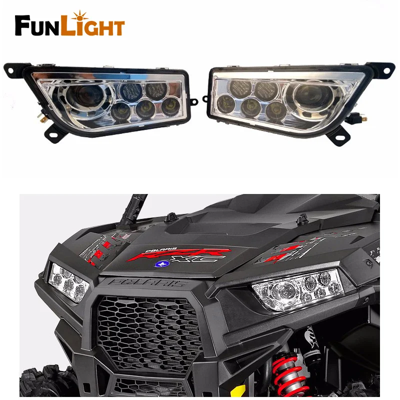 

2017 New Product Polaris ATV LED Headlight Kit For 2014-2016 Polaris RZR XP 1000, 2015-2016 RZR 900, 2016 RZR XP TURBO