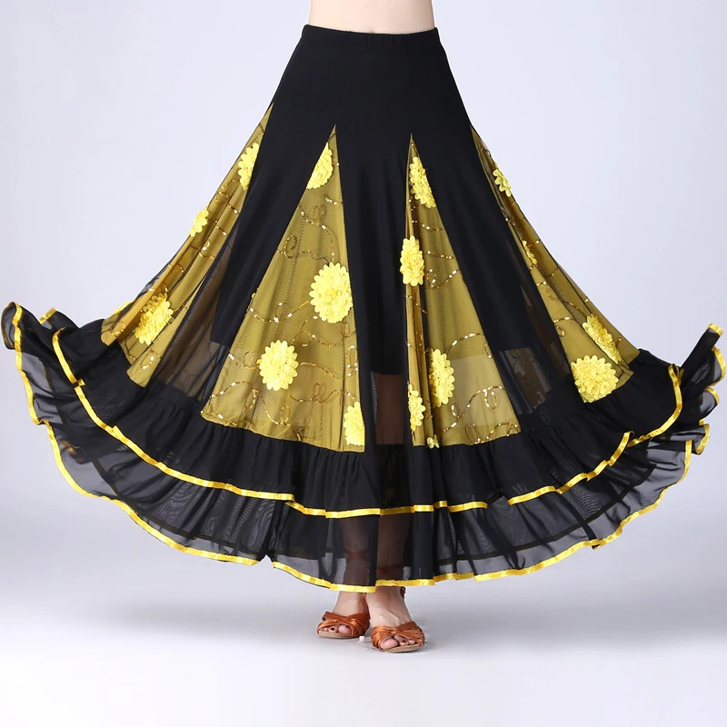 Festival Clothing Waltz Dress Skirt For Women Professional Dance Dress Ballroom  Competition Standart Dance Dress Skirt