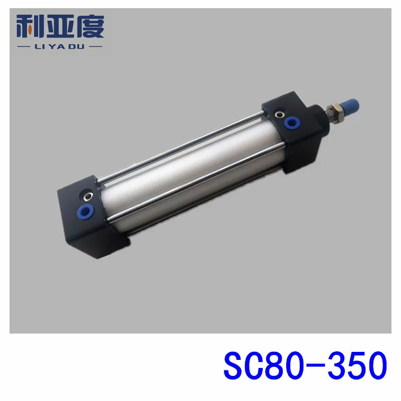 

SC80*350 Rod aluminum alloy standard cylinder SC80X350 pneumatic components 80mm Bore 350mm Stroke