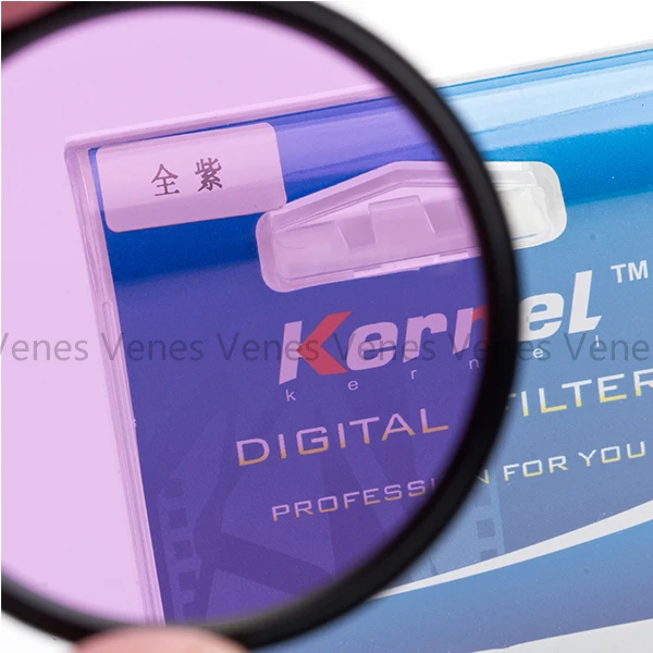 Venes 67mm acessório completo cor completa filtro especial para lente da câmera digital roxa