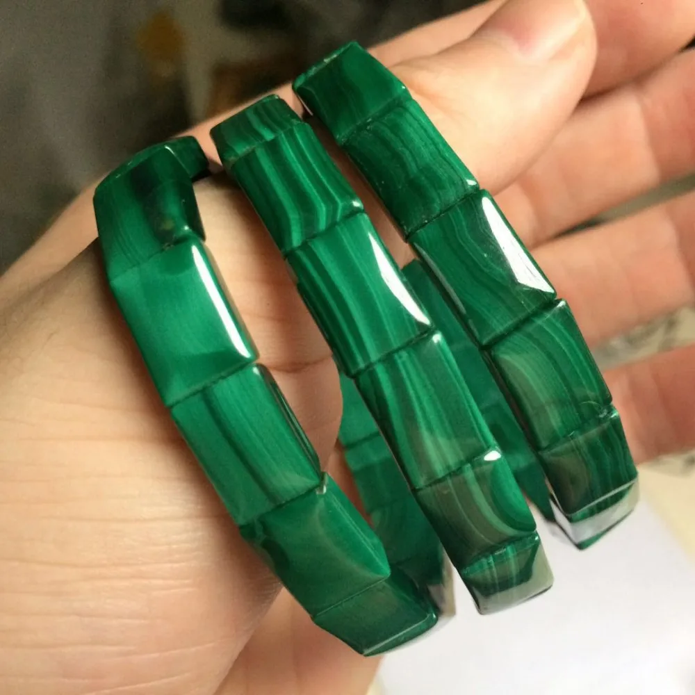 

Natural malachite stone beads braclet natural GEM stone bracelet for woman for gift wholesale !