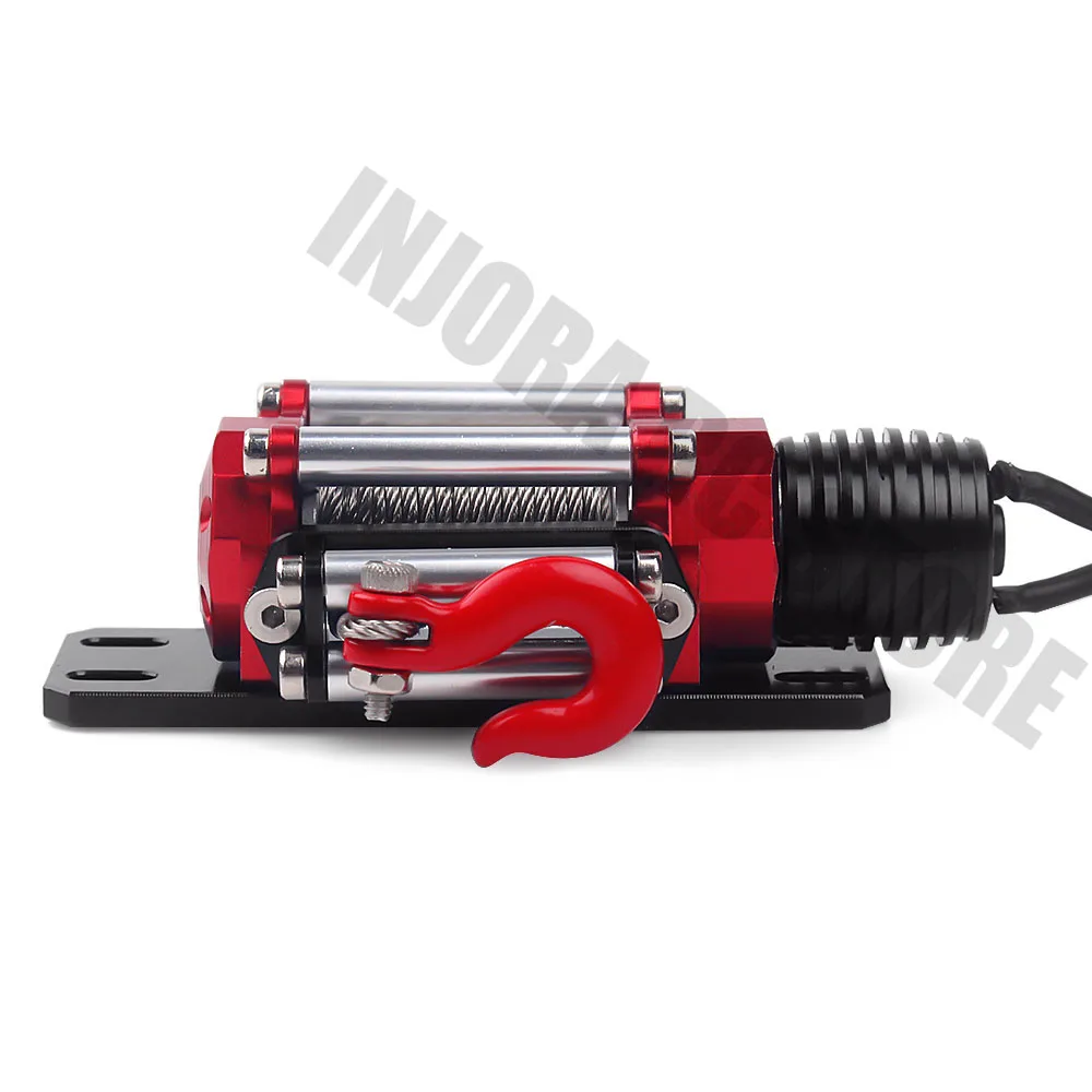 1Pcs Metal Electric Automatic Winch for 1/10 RC Crawler TRX4 Axial SCX10 90046 D90 D110