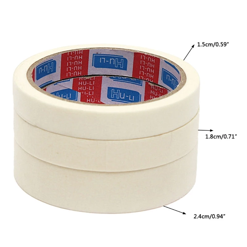 Masking Tape 15/18/24mm Single Side Tape Adhesive Crepe Paper For Oil Painting-washi tape