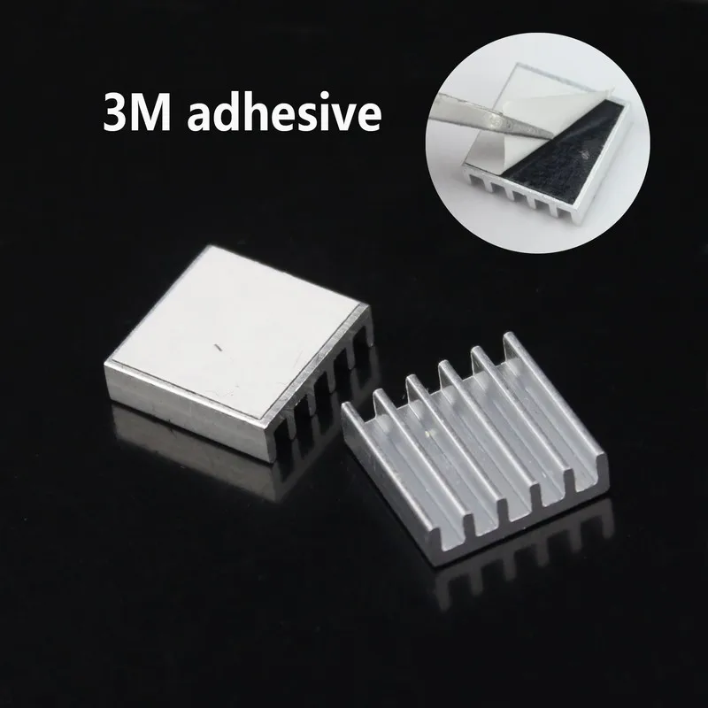 200Pieces Gdstime Chipset RAM Radiator 14X14X4mm Aluminum Heatsink With 3M Adhesive Tape 14mm