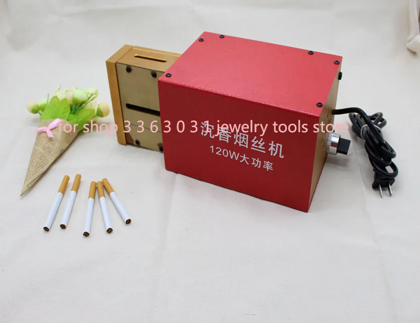 Electrical Cigarette Tobacco Cutting Machine Scented Tea Slice Cutting Machine 120w