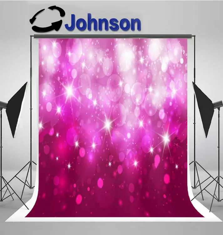 

pink sparkly Elegant Bokeh Stars backdrop High quality Computer print christmas photography studio background