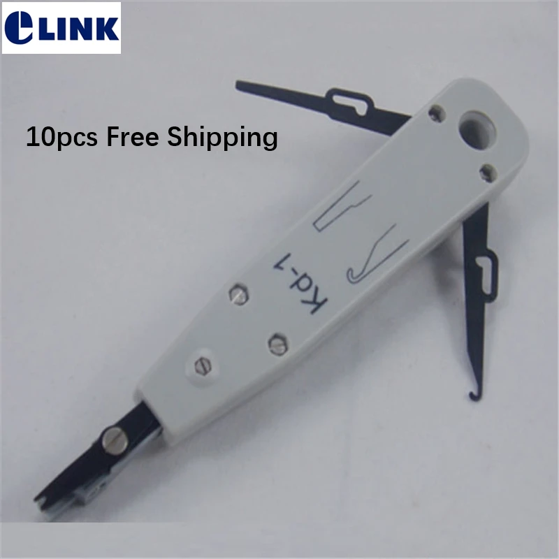 Ferramenta de impacto portátil KD-1 com sensor para telefone de telecomunicações Fio RJ11 Cabo de rede RJ45 Cat5 com pacote de varejo