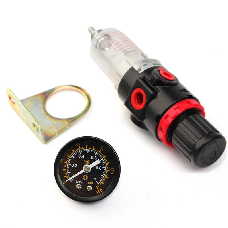 1/4inch Air Pressure Regulator Compressor Moisture Trap Filter Oil Water Separator Accessories