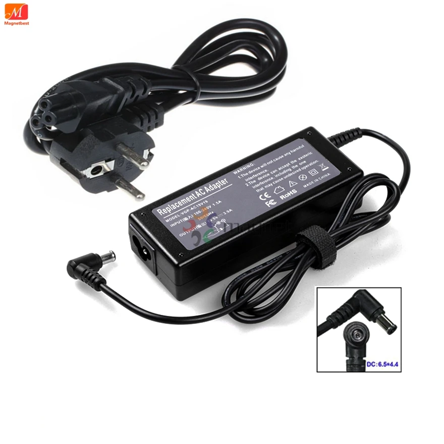 Alimentatore Lite-am Per Sony VAIO 19.5V 3.9A 76W Con Cavo UK Incluso - Adattatore Universale