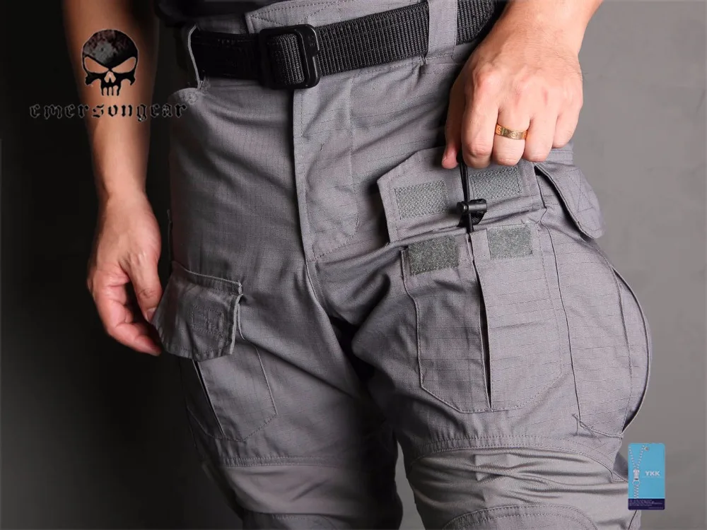 Levez sonGear-Pantalon militaire G3, avec genouillères, loup, gris, EM9294