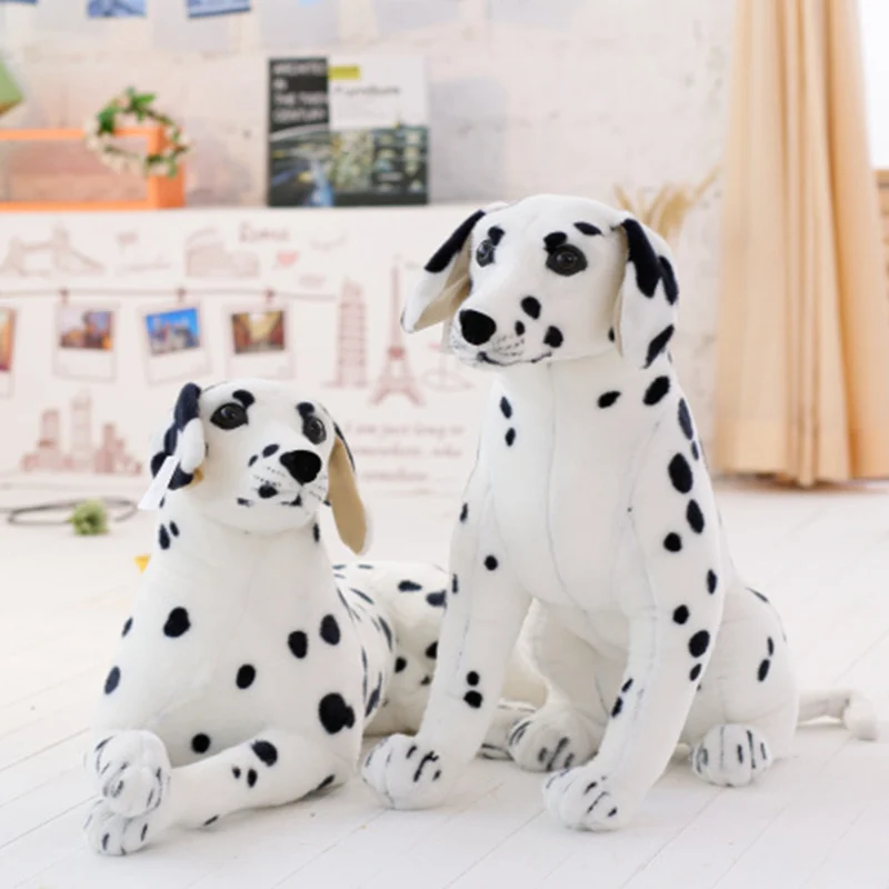 2 Stijlen Knuffels Hond Dalmatische Knuffel Levensechte Giant Hond Speelgoed Realistische Animal Kids Speelgoed Cadeau Voor Kinderen