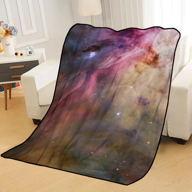 Personalized Blankets Custom Galaxy Starry Sky Blankets for Beds Soft DIY Your Picture Decoration Bedroom Throw Travel Blanket