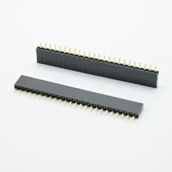 10PCS 1X24 Pins Single Row Straight FEMALE PIN HEADER 2.54MM PITCH Strip Connector Socket 140 24p 24PIN   FOR PCB arduino