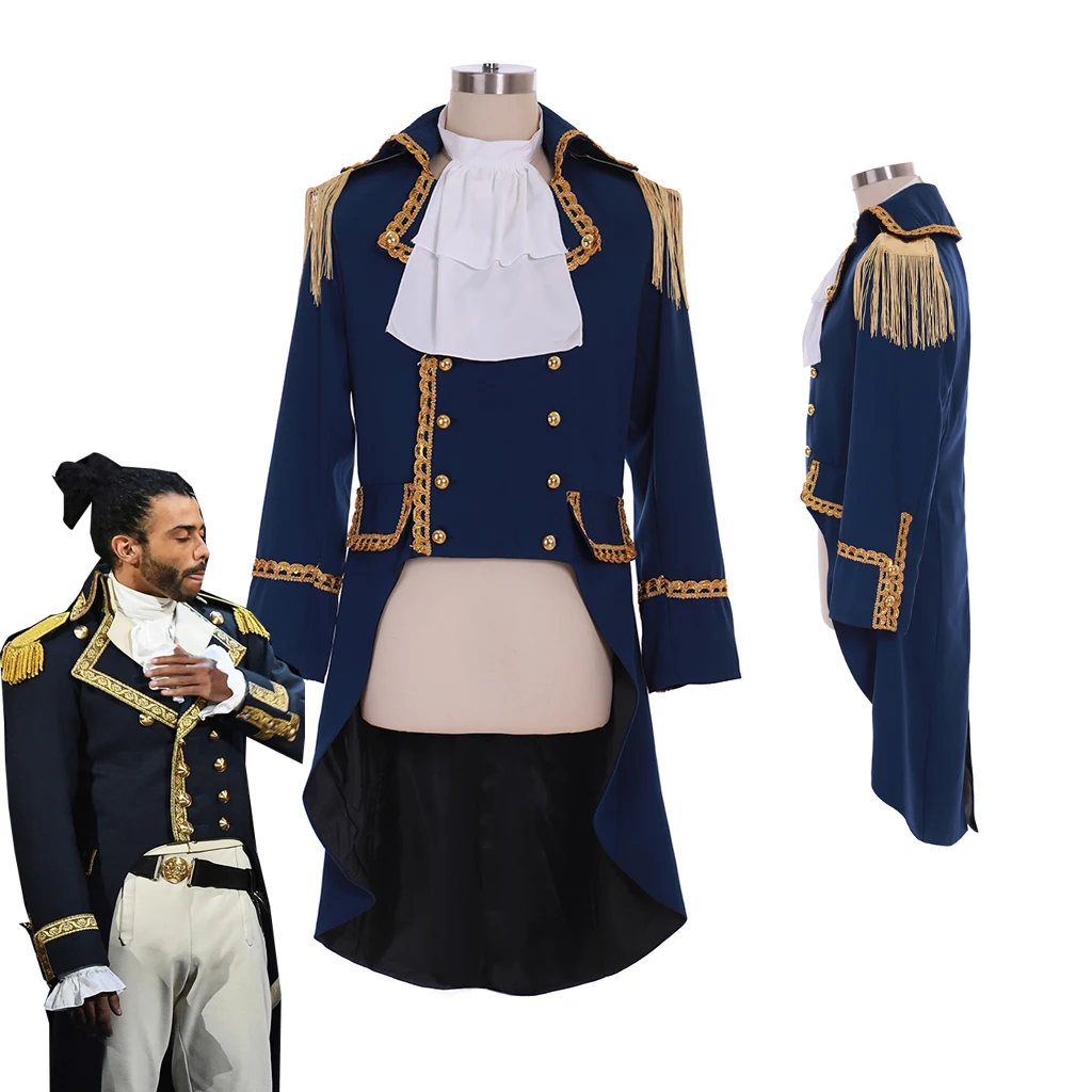 

Cosplaydiy Musical Hamilton Cosplay Marquis de Lafayette Gothic Aristocrat Military Tuxedo Jacket Costume L320