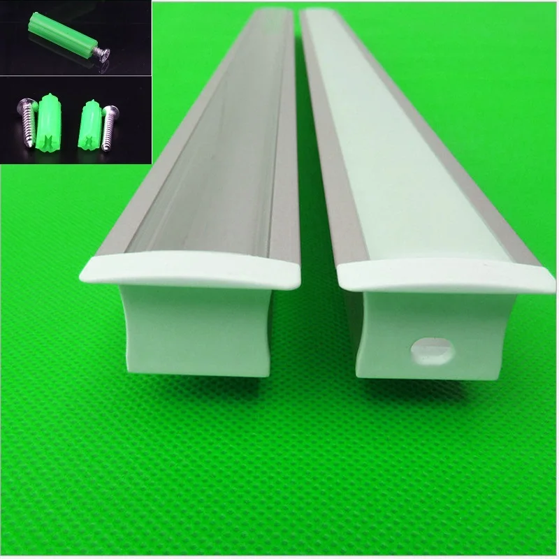 

5-30pcs/lot 40inch 1m long W32*H20.5mm led built in channel, embedded aluminum profile for double row 20mm led strip