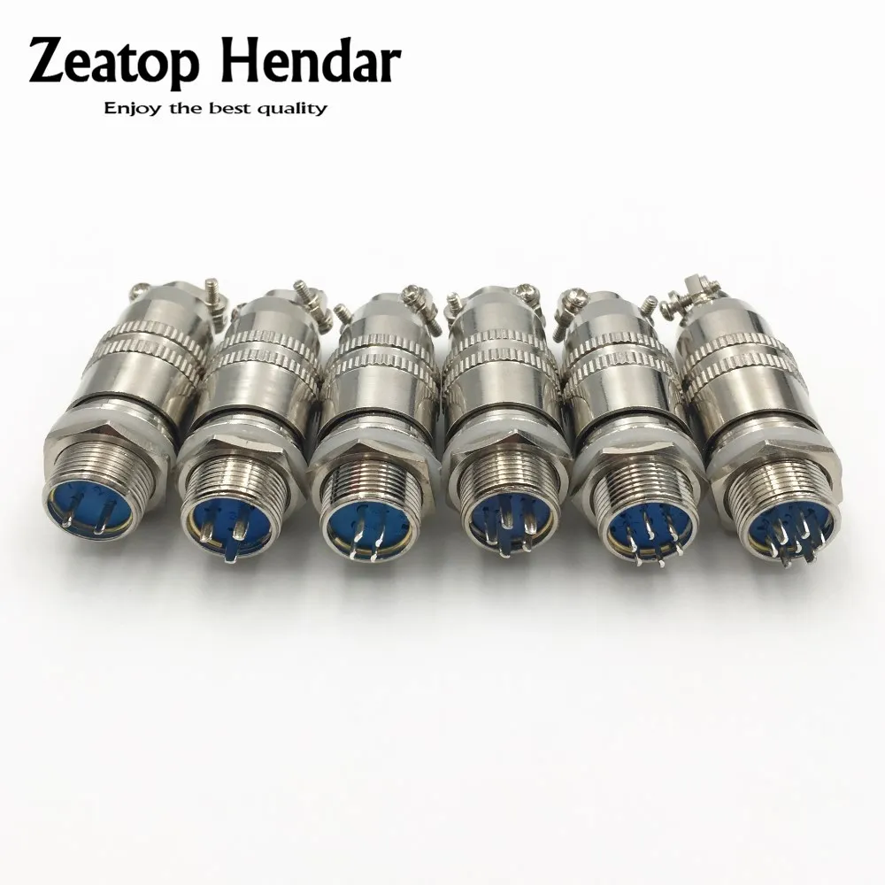1Set XS12 Aviation 2 3 4 5 6 7 Pin Connector 12mm Push-pull Circular Quick 3A 400V Male and Female Plug Square Round Connector