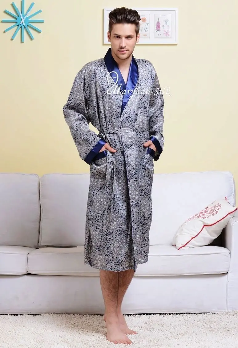 Mens Silk Satin Pajamas Pajama Pyjamas PJS Sleepwear Robe Nightgown U.S.S ~ 3XL Plus Size