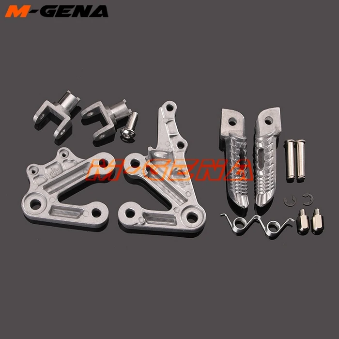 Front Footpegs Foot Pegs Footrest Pedals Bracket For GSXR1000 GSX1000R GSX-R1000 K3 03 04 2003-2004