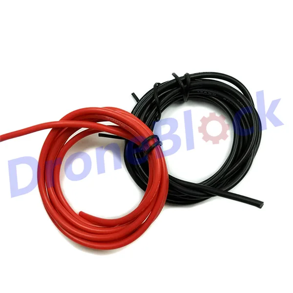 1meter Black + 1meter Red Silicon Wire Heatproof Soft Silicone Silica Gel Wire Cable 12AWG 13AWG 14AWG 16AWG 18AWG RC battery