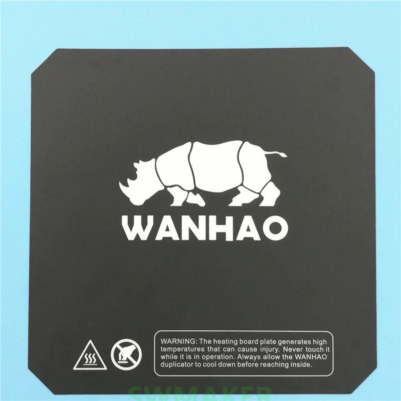 Wanhao i3 3D phụ tùng máy in in bed màu đen nóng giường sticker tấm sưởi in nhãn dán xây dựng băng đĩa đen