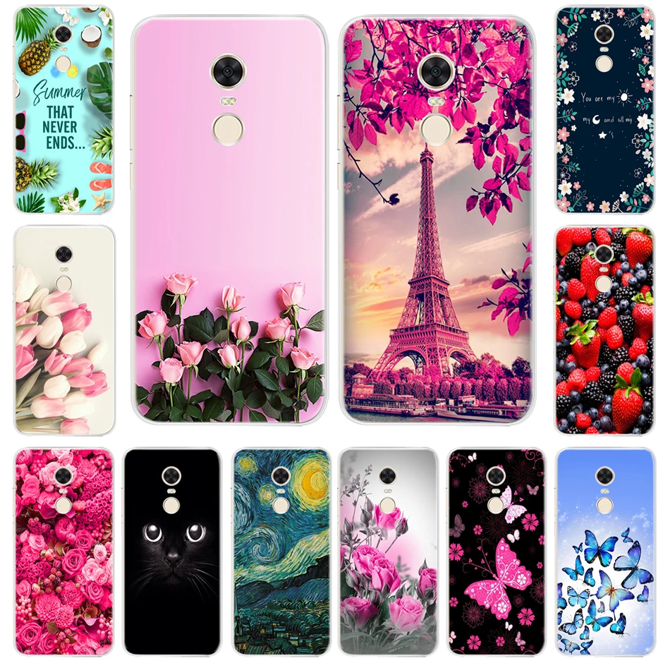 Para Xiaomi Redmi Note 4 versión Global Funda trasera de silicona suave para Redmi Note 4X Funda Redmi Note 4X Fundas de teléfono