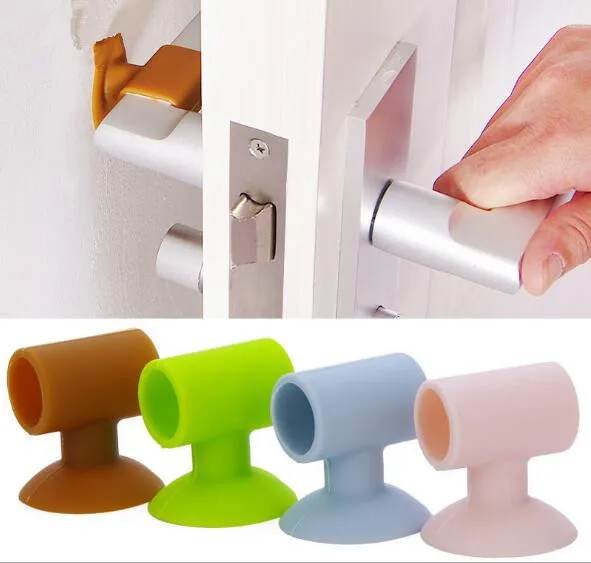 1PC Baby Safety Sucker Rear Door Wall Crash Cushions Handle Door Lock Protective Pad Protection Wall Stick Home Decor NJ 001