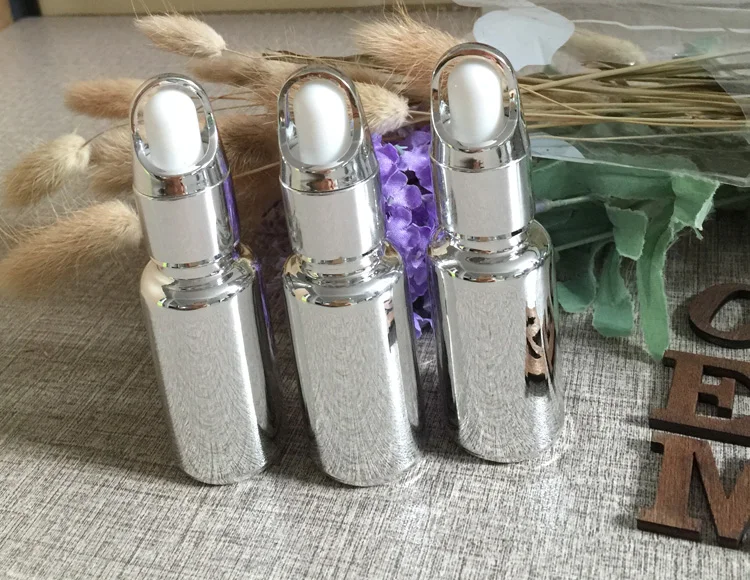 

50pieces/lot 15ml High temperature silver plated dropper bottle,dropper container,essentical oil bottle wholesale