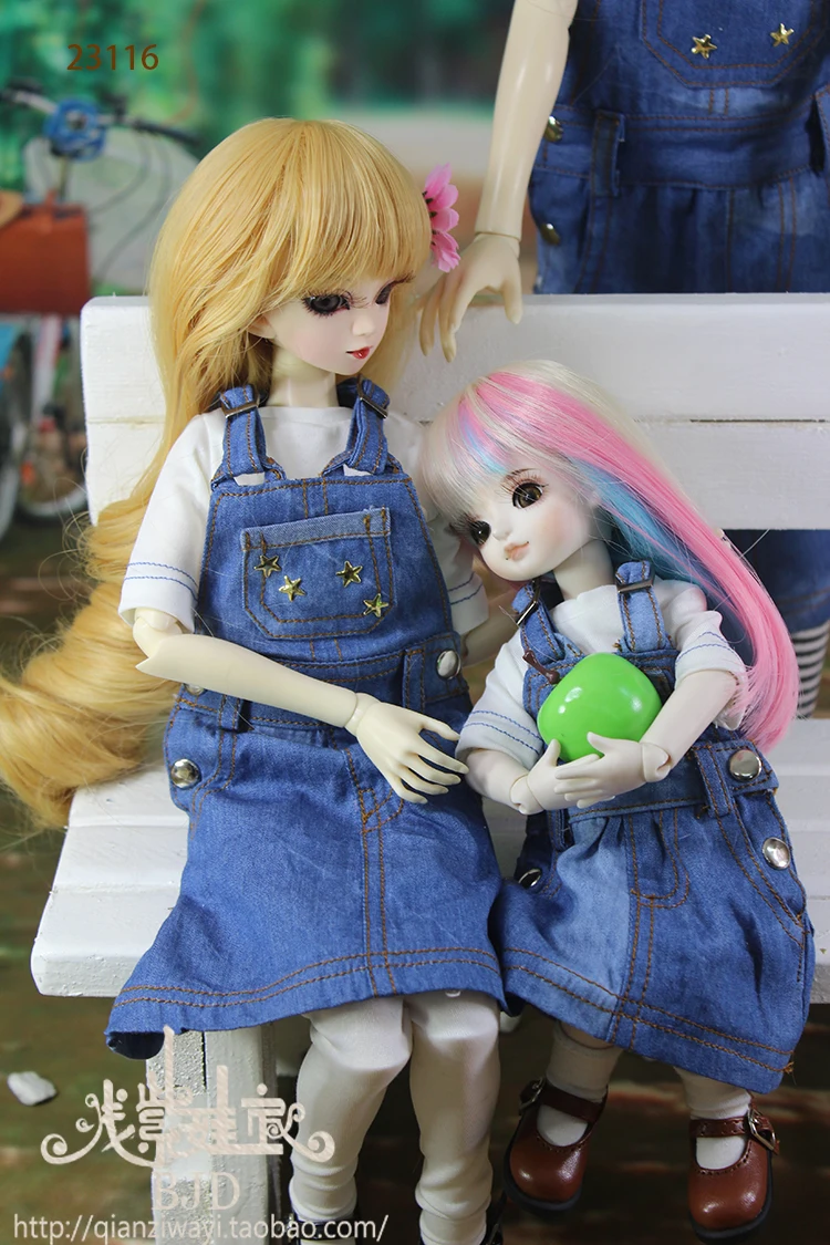 

1/6 1/4 1/3 scale BJD T-shirt+Denim skirt set for SD clothing BJD doll accessories,Not included doll,shoes,wig,accessories 1541