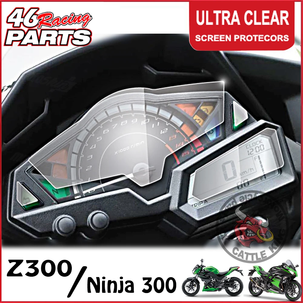 Ninja 300/250 For Kawasaki Z250 Z300 Ninja300 Ninja250 Motorcycle Accessories Cluster Scratch/Screen Protection Film Protector