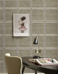 Luxury Silver Metallic Grey Sisal With Embroidered Wallpaper For Home Decoration Office Wall Hotal Wallcovering