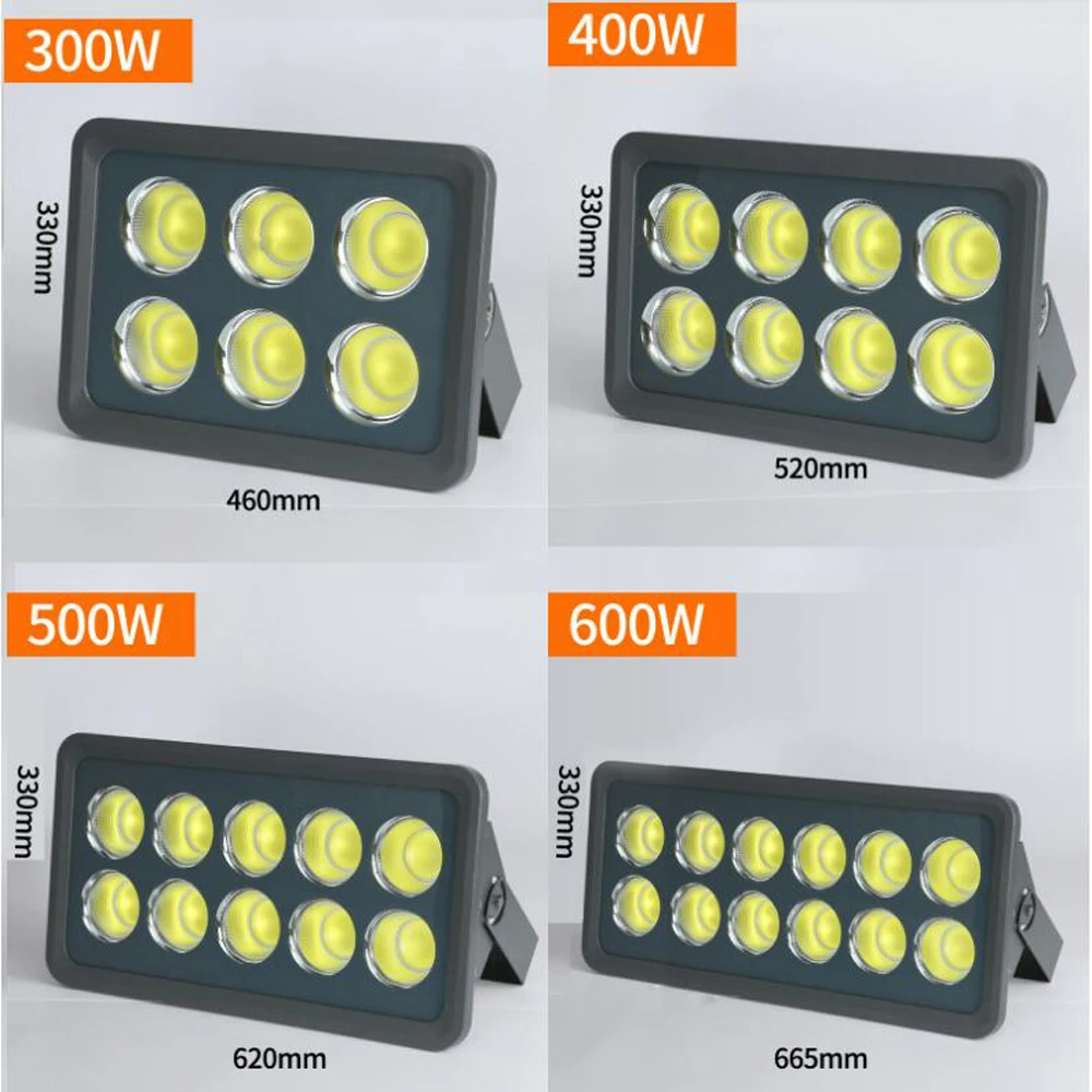 100W Công Suất Cao 300W 400W Chống Nước Ngoài Trời Pha Bảng Xếp Hạng "Billboard" Sân Vận Động Đèn Siêu Sáng Chiếu Sáng Chiếu Ánh Sáng