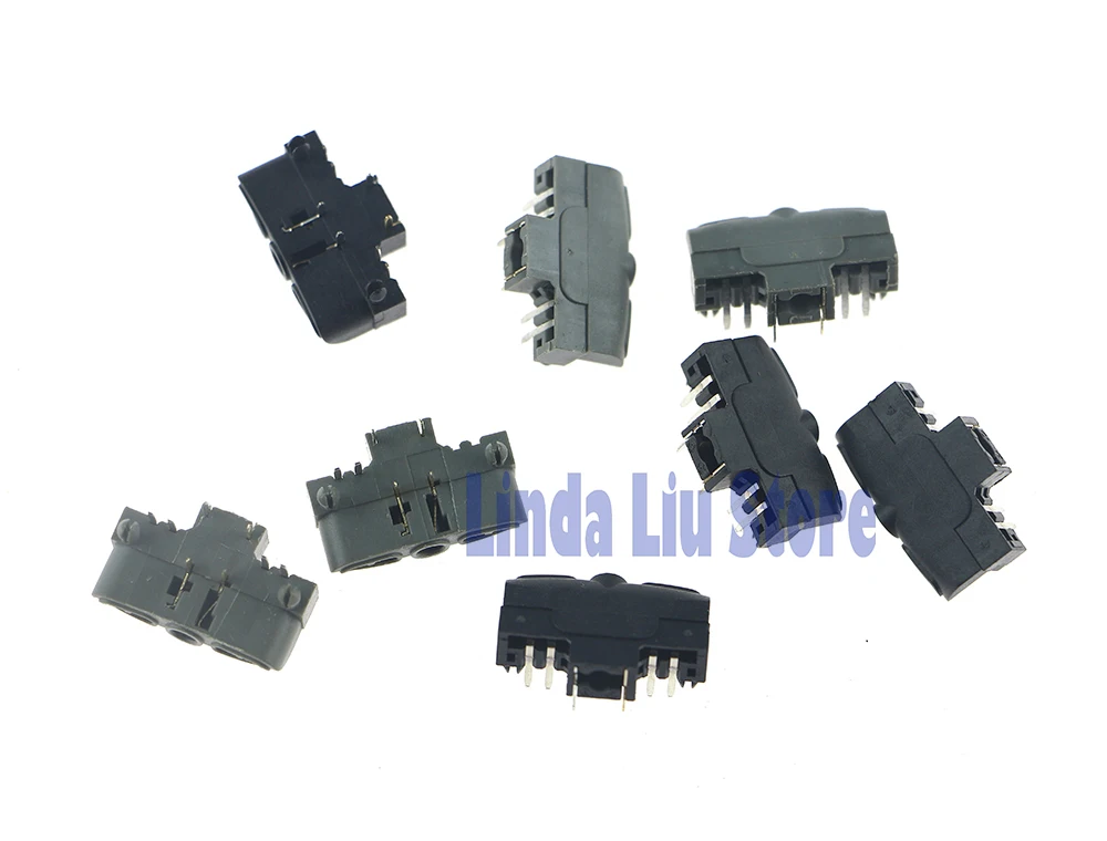 ChengChengDianWan 100 ชิ้น/ล็อตสีดําและสีเทาอะไหล่ซ่อมหูฟังซ็อกเก็ตสล็อตสําหรับ XBOX360 xbox 360 Wireless Wired Controller