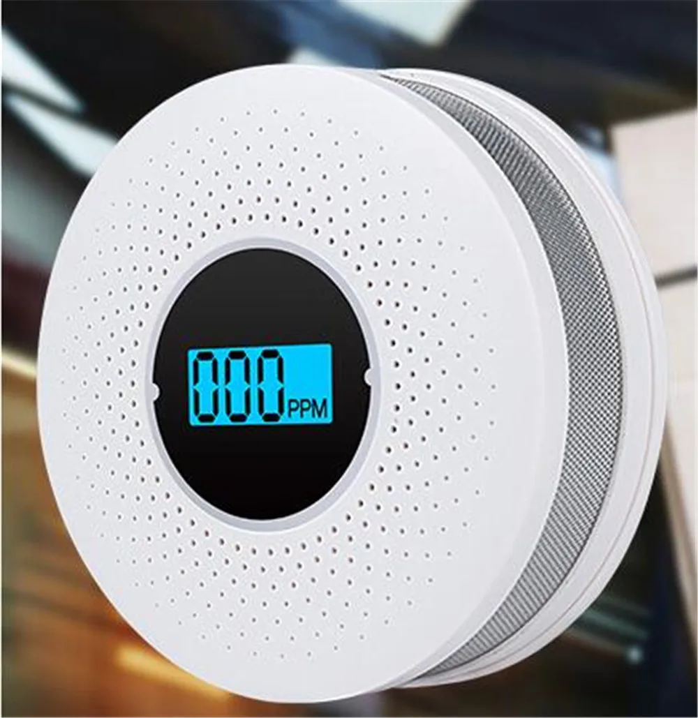 Dual Purpose  Smoke & CO Detector Fire Protection Carbon Monoxide Detector Sound and Shine Light  Alarm Sensors