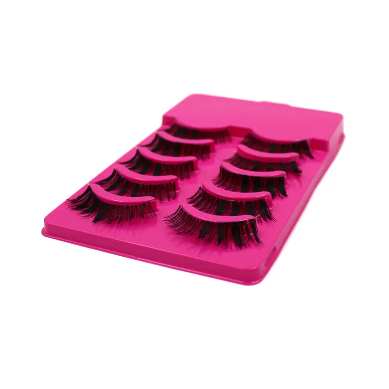 5 Pairs Professional Makeup Handmade Messy Natural Cross False Eyelashes Perfect Eye Lashes Extensions