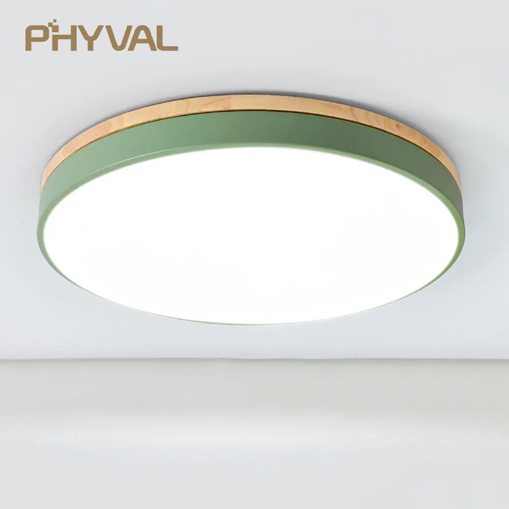 LED Ceiling Lamp Round 5cm Super Thin Surface Mounted Ceiling Light Living Room Bedroom Kitchen Macaroon Ceiling Hotel Lighting