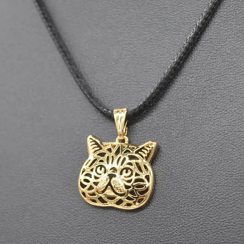 Women's Jewelry Animal Pendant Necklaces Rope Chain Alloy Exotic Shorthair Cat Necklaces