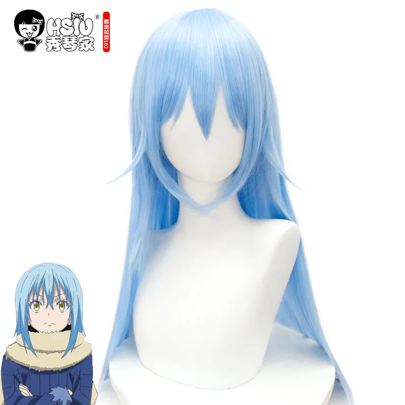 

Rimuru Tempest cosplay Wig Fiber synthetic wig HSIU That Time I Got Reincarnated as a Slime Rimuru Tempest Long Blue Cosplay Wig