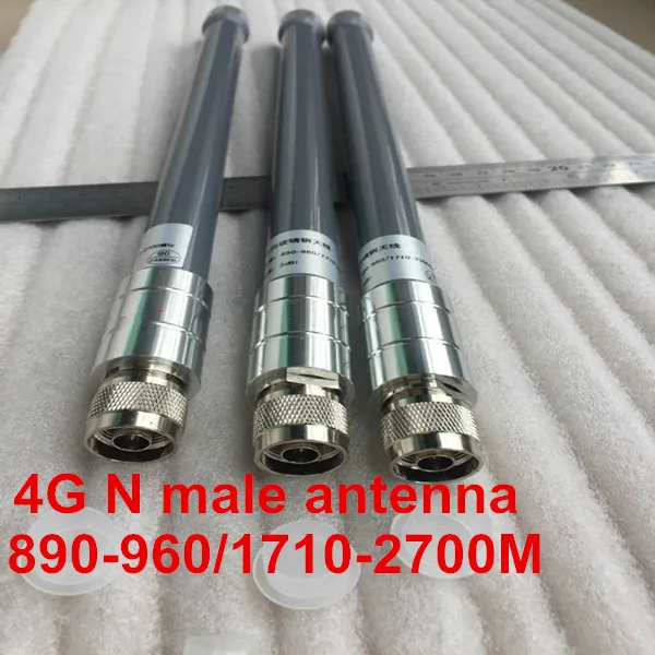 

4G LTE modem omni fiberglass antenna N male type 700-2700MHz 3dBi