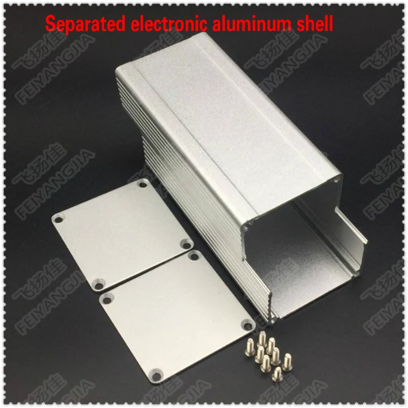 (Free shipping) 2 Set Aluminum Enclosure Case Silver DIY Electronic Project PCB Instrument Box Mayitr 100x46x46mm