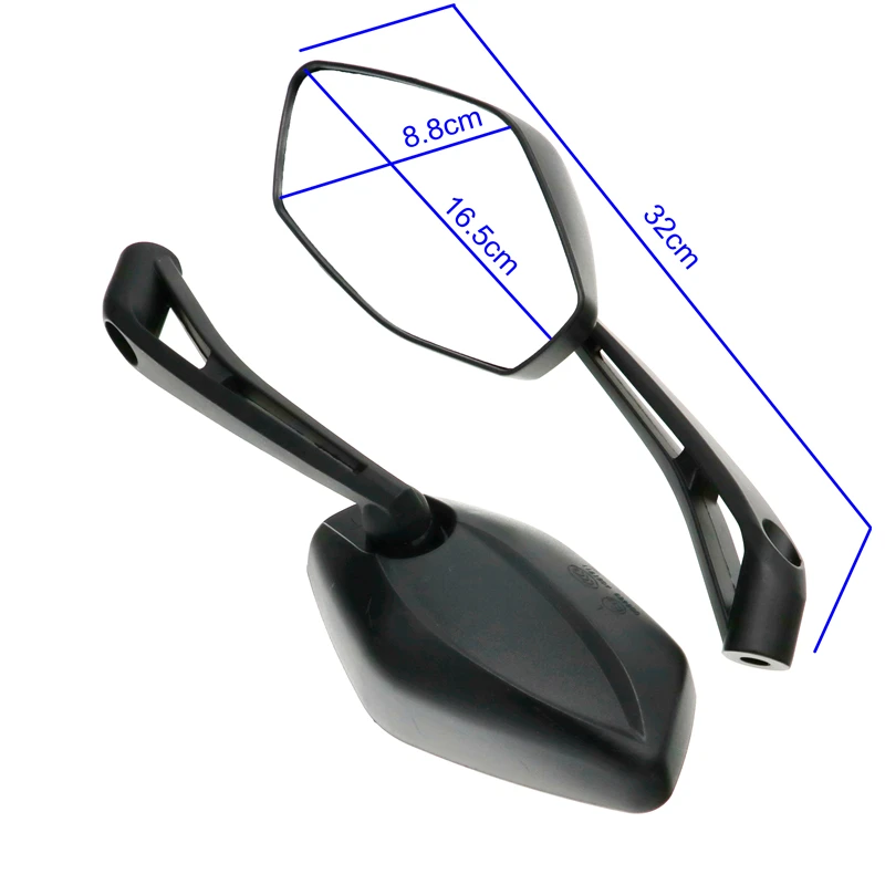 MoFlyeer Universal Motorcycle Rearview Mirror Motorbike Rear View Mirrors  Back Side Mirror ATV Moto Dirt Pit Bike Scooter