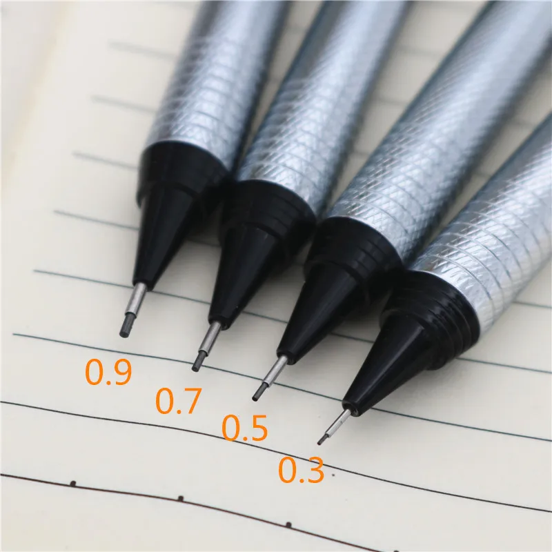 High Quality Full Metal ZD125 Mechanical Pencil 0.3 0.5 0.7 0.9mm Professional drawing design painting Automatic  pencil image 2