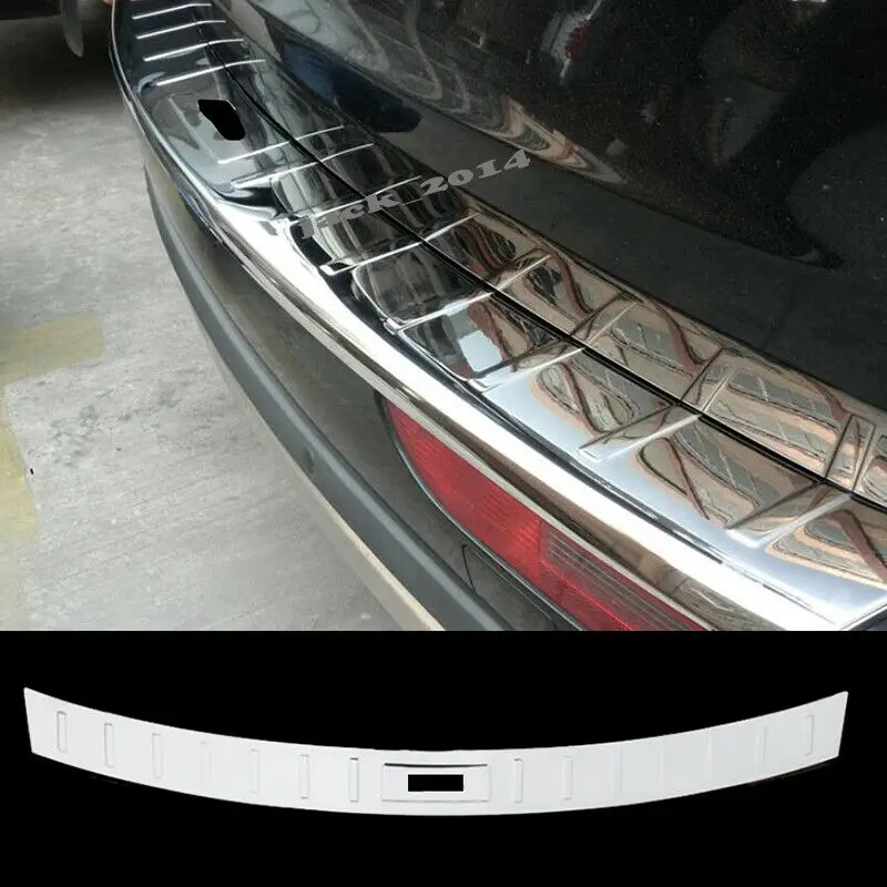 

For AUDI Q5 B8 2008-2016 Mirror Finish steel Rear Bumper Sill Cover Protector Trim