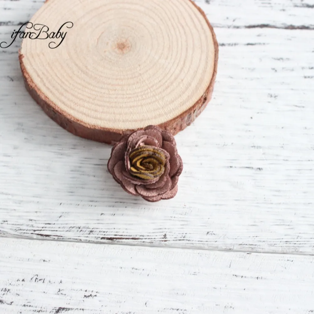 Cute rose Rolled Flower felt flowers Flat back for DIY Craft flowers