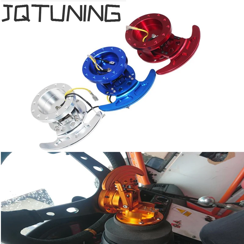 

JQTUNING-New High Tilt Racing Steering Wheel Quick Release Hub Kit Adapter Body Removable Snap Off Boss Kit STW003