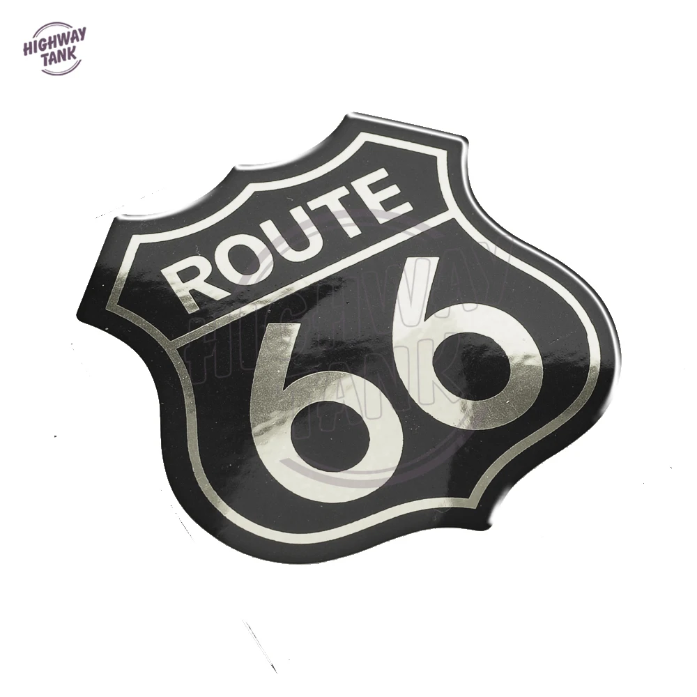 Autocollants de moto 3D pour Harley, Yamaha, Honda, Suzuki, Kawasaki, BMW, The Historic Route 66 Sticker Case, America, US