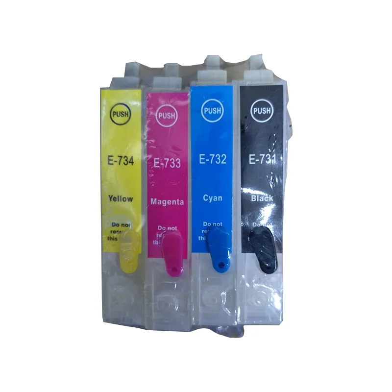 Cartucho de tinta recarregável t0731 t0734 para epson stylus c79 c110 c90 c92 cx3900 cx3905 cx4900 cx4905 cx5500 cx5505 cx5600