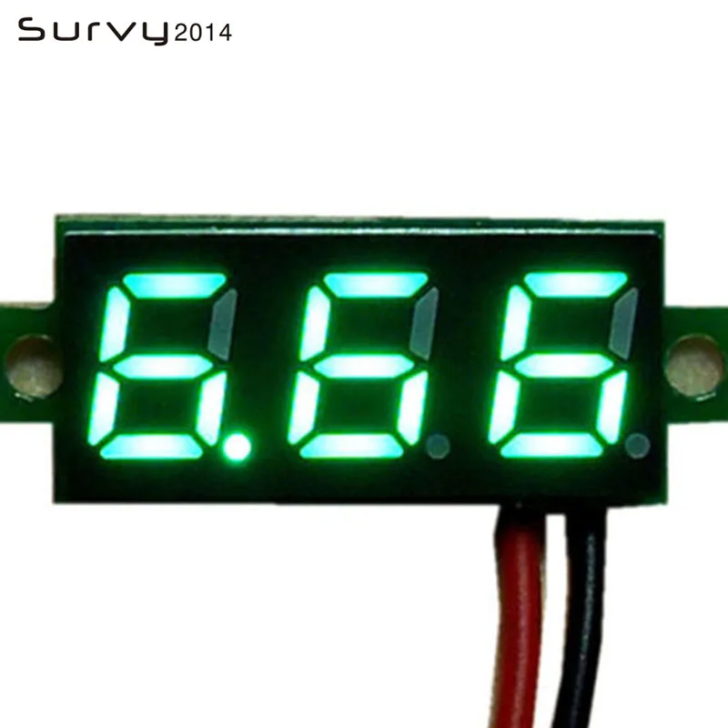 0.36 inch Mini LCD Display voltmeter ammeter voltimetro amperimet digital DC 3-30V LED mini digital voltmeter ammeter