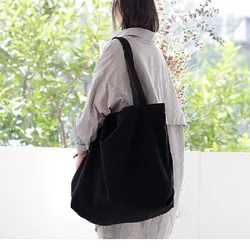 Shopper Tote Women Canvas Bag Extra Large Casual Big Shoulder Handbag for Women Black White Shopper Tote Women handbags